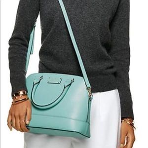 Kate Spade Rachelle Robins Egg Blue Leather Cross Body and Wallet